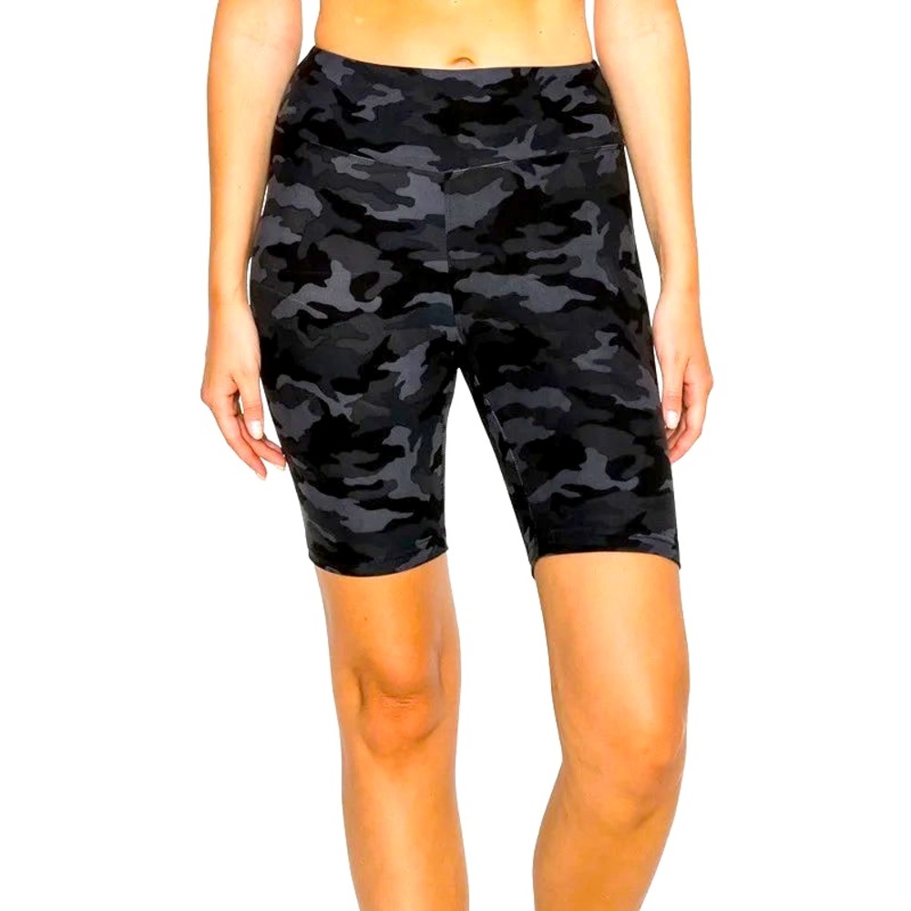 High Waisted Biker Shorts Camouflage